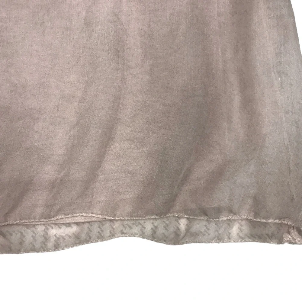 Amanti 100% Silk Blouse Made in Italy Lace Trim Top Size Small - Picture 3 of 15